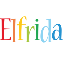 Elfrida birthday logo