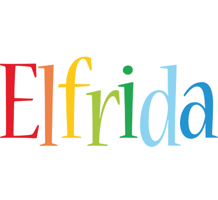 Elfrida birthday logo