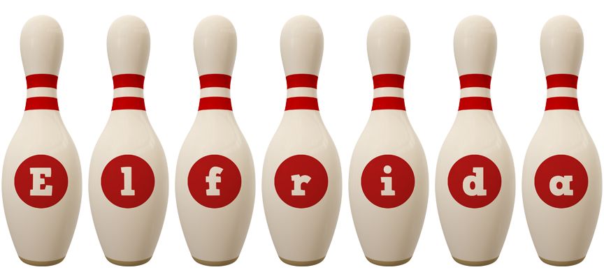 Elfrida bowling-pin logo