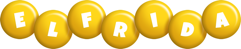 Elfrida candy-yellow logo
