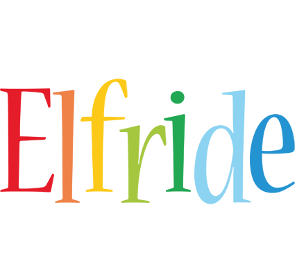 Elfride birthday logo