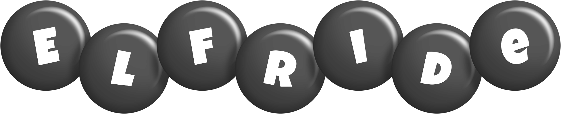 Elfride candy-black logo