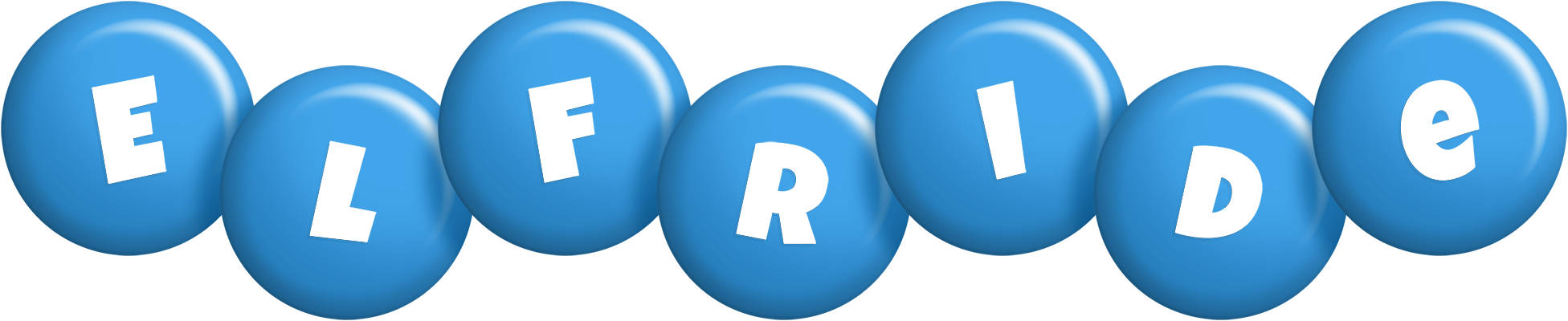 Elfride candy-blue logo