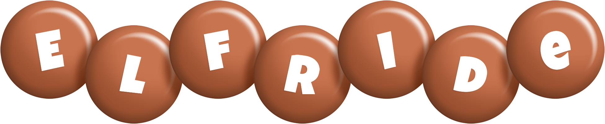 Elfride candy-brown logo