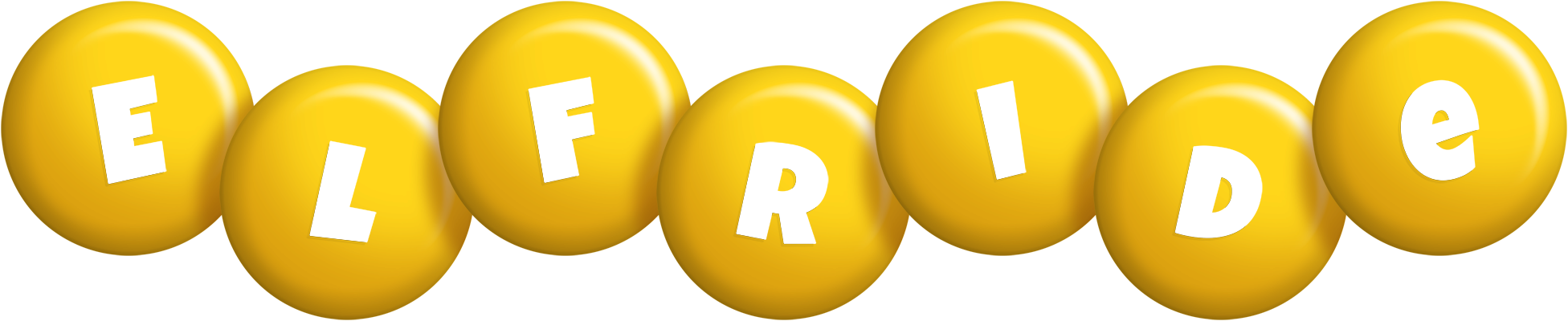 Elfride candy-yellow logo