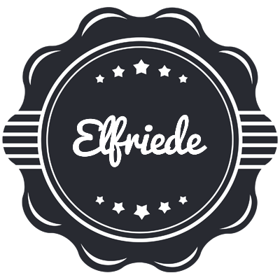 Elfriede badge logo