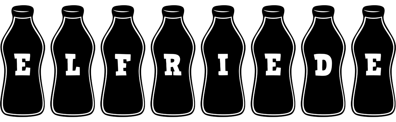 Elfriede bottle logo