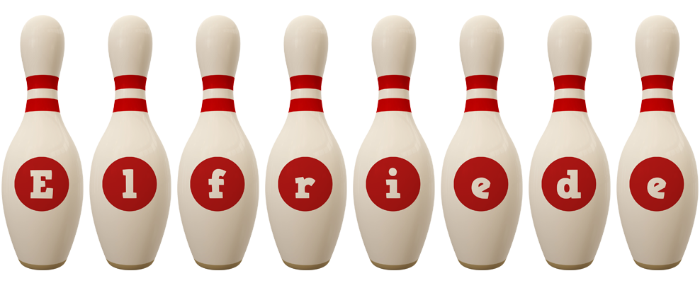 Elfriede bowling-pin logo