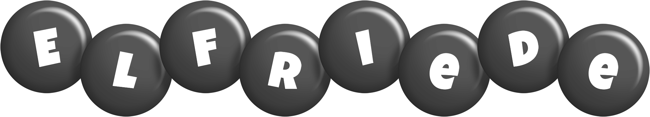 Elfriede candy-black logo