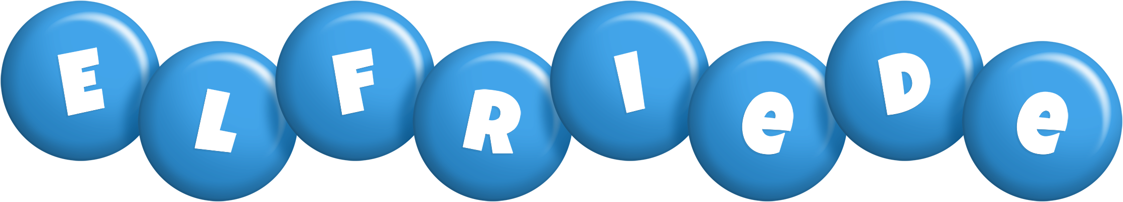 Elfriede candy-blue logo