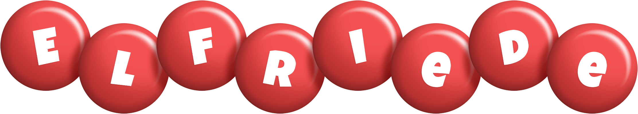 Elfriede candy-red logo