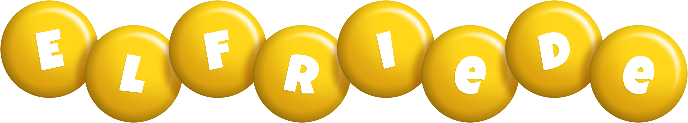 Elfriede candy-yellow logo