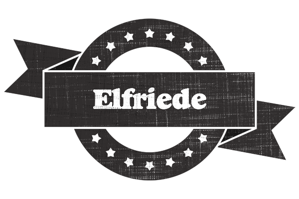 Elfriede grunge logo