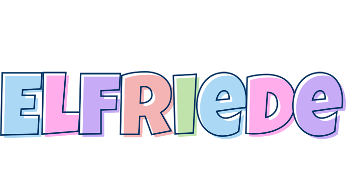 Elfriede pastel logo