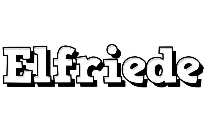 Elfriede snowing logo