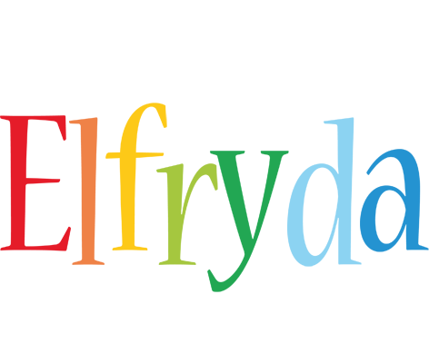Elfryda birthday logo
