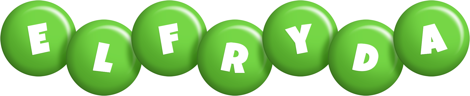 Elfryda candy-green logo