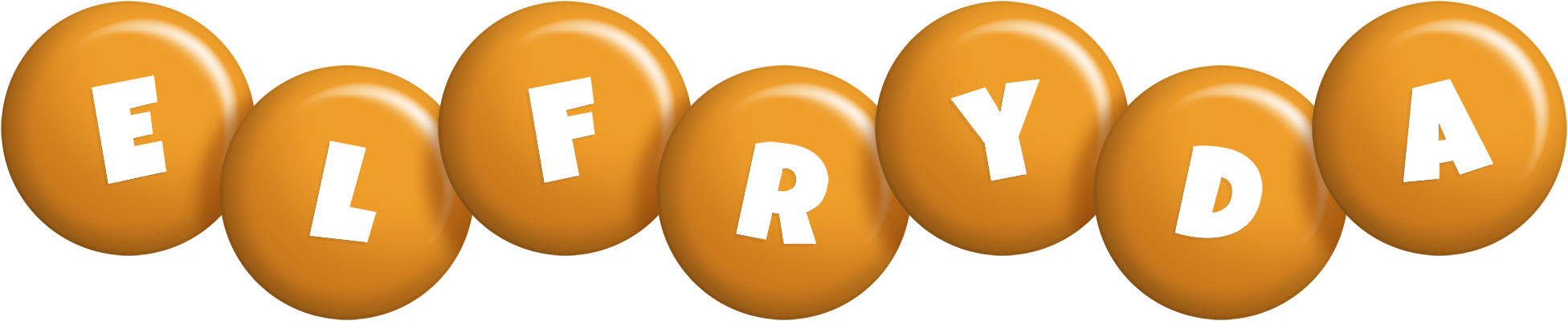 Elfryda candy-orange logo
