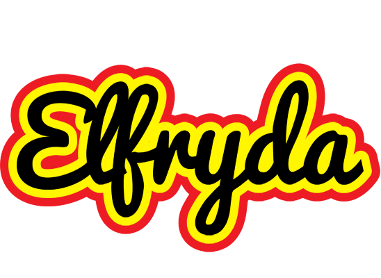 Elfryda flaming logo