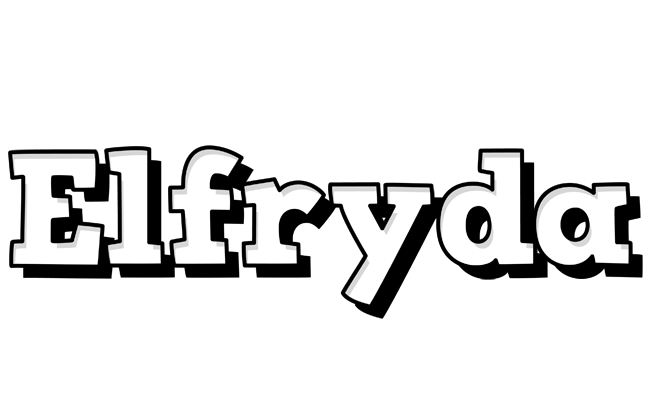 Elfryda snowing logo