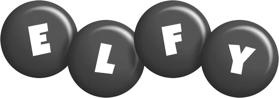 Elfy candy-black logo