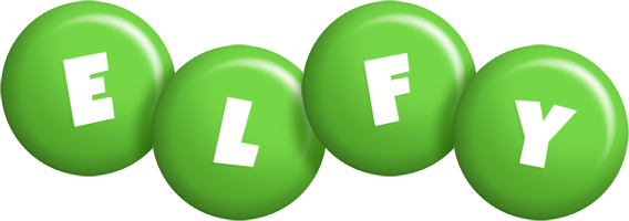 Elfy candy-green logo