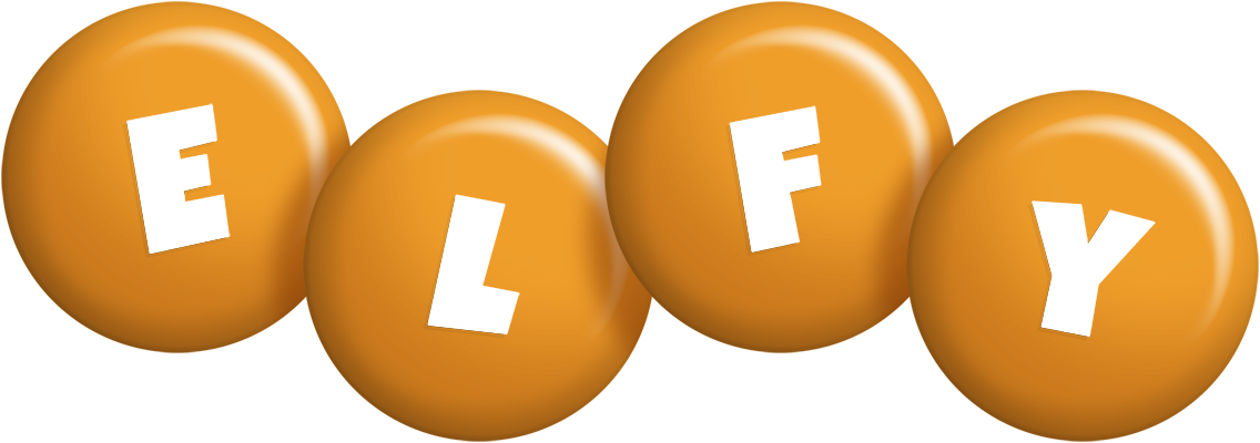Elfy candy-orange logo