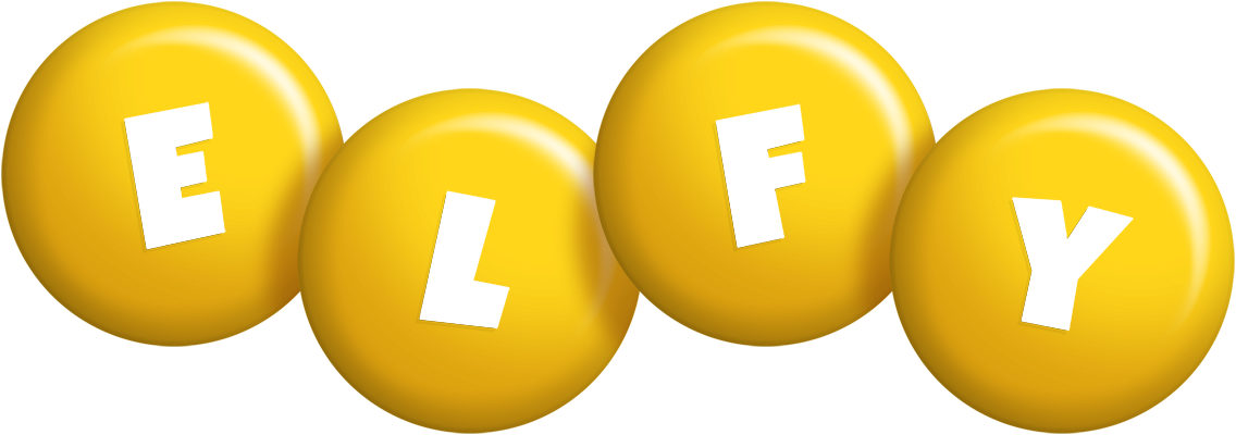 Elfy candy-yellow logo