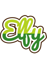 Elfy golfing logo