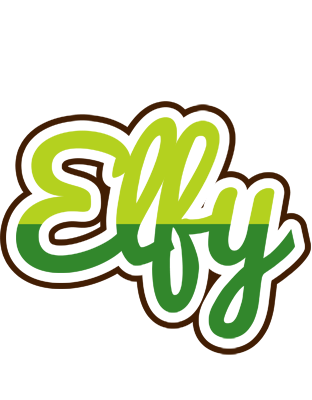 Elfy golfing logo
