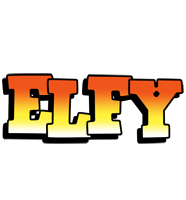 Elfy sunset logo