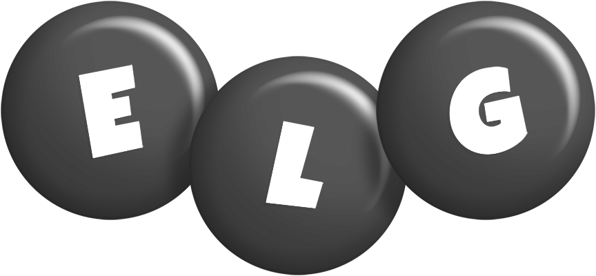 Elg candy-black logo