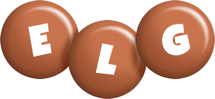 Elg candy-brown logo