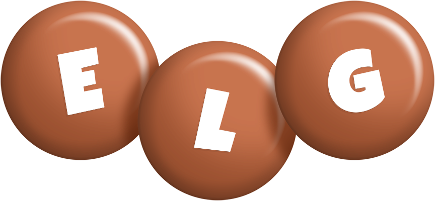 Elg candy-brown logo