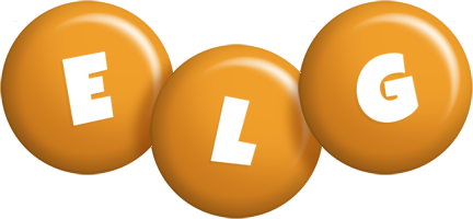 Elg candy-orange logo