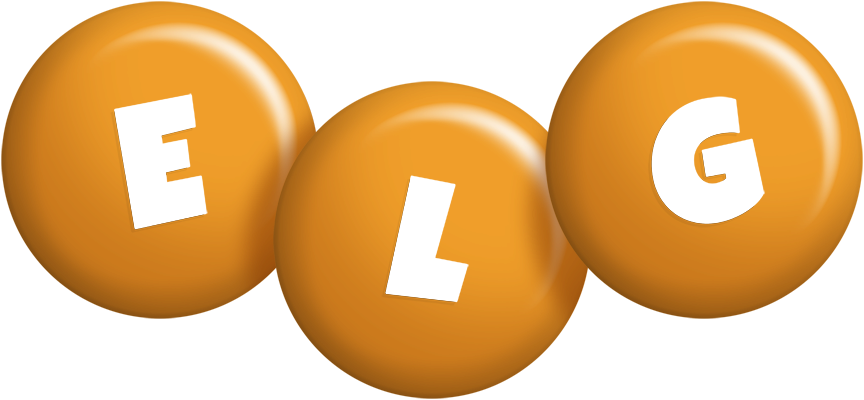 Elg candy-orange logo