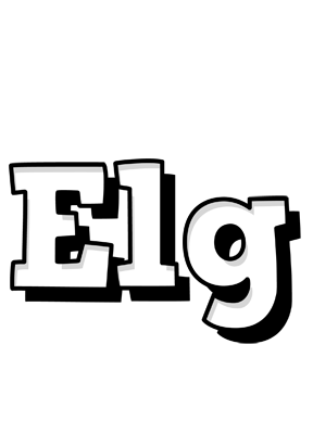 Elg snowing logo