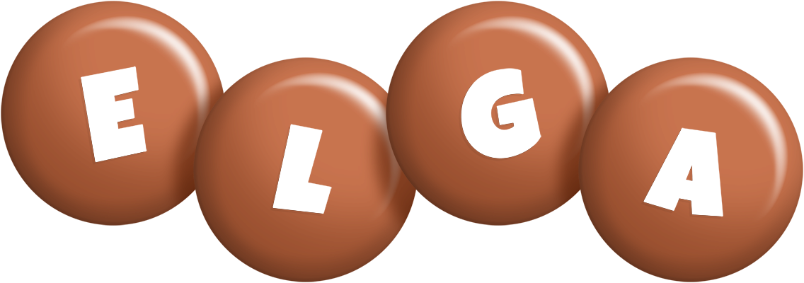 Elga candy-brown logo