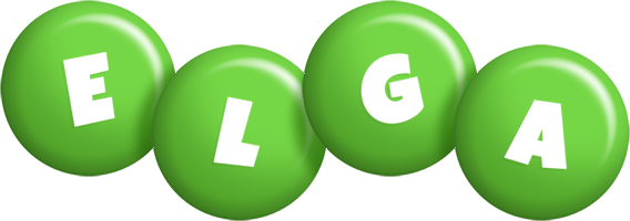 Elga candy-green logo