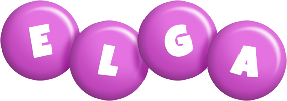 Elga candy-purple logo