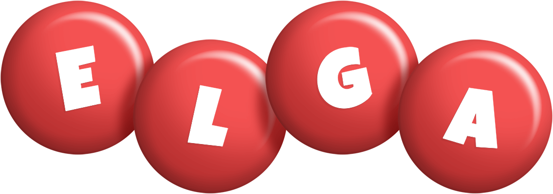 Elga candy-red logo