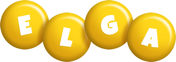 Elga candy-yellow logo