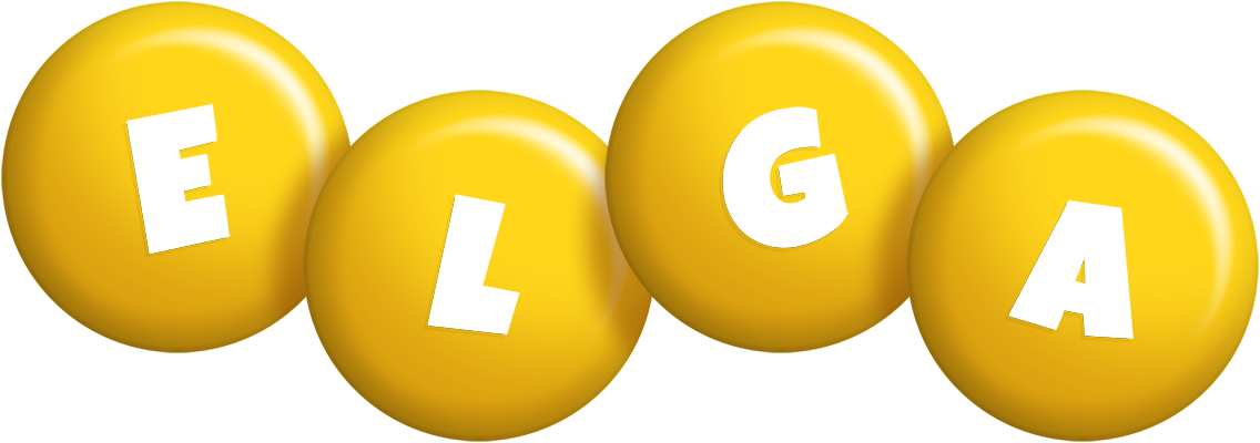 Elga candy-yellow logo
