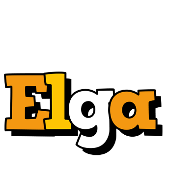 Elga cartoon logo