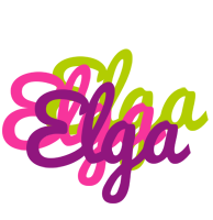 Elga flowers logo