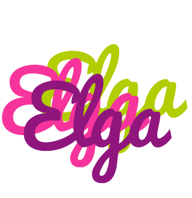 Elga flowers logo
