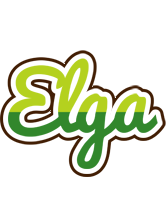 Elga golfing logo