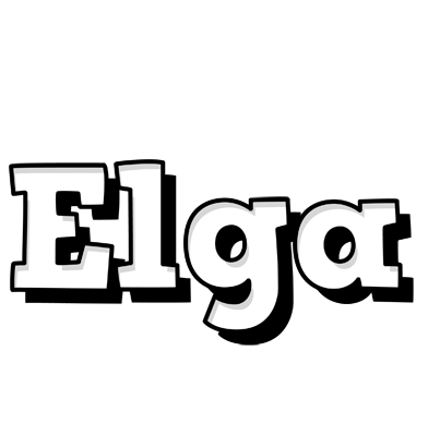Elga snowing logo