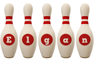Elgan bowling-pin logo