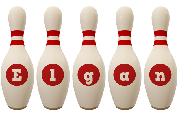 Elgan bowling-pin logo
